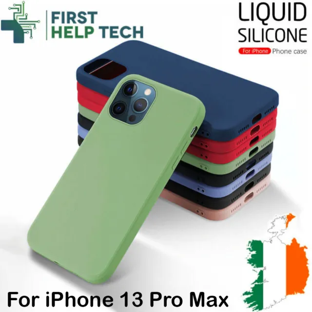 Liquid Silicone Shockproof Case For iPhone 13 Pro Max Luxury Soft Phone Cover