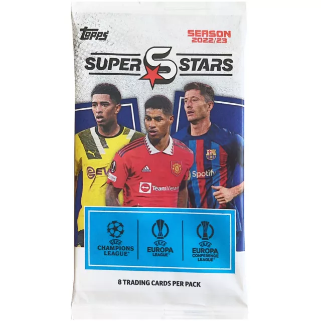 Topps - UEFA SUPERSTARS 2022/23 - Carte collezionabili - 1 booster