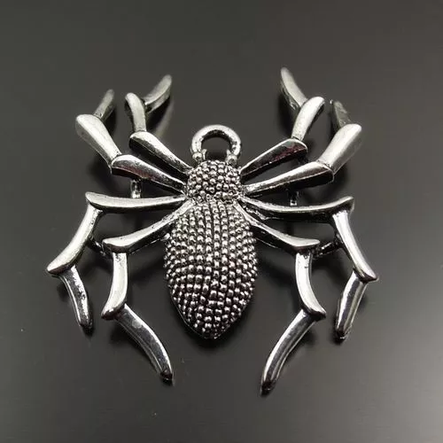 12 Stück Antike Silber Legierung Frightful Spinne Schmuck Charm Anhänger 31696