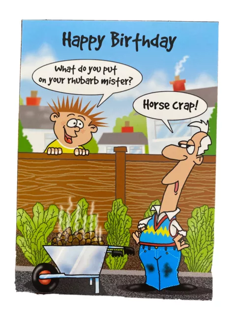 Happy Birthday Greeting Card- Humour - Funny- Comic