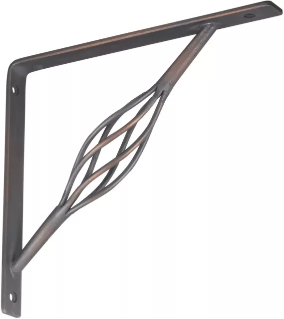 STANLEY DECORATIVE S25-0595 RUSTIC Shelf Bracket 7" X 8" ANTIQUE BRONZE
