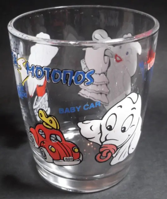 GREC Nutella Ferrero Glass Tumbler GHOSTS « ΦΑΝΤΑΣΜΟΤΟΠΟΣ » ÉMIS EN GRÈCE...