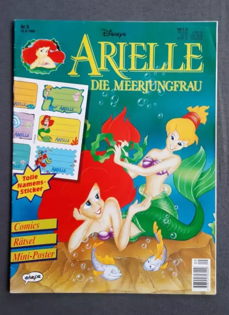 ARIELLE DIE MEERJUNGFRAU  Nr. 9 / 1994  -  Ehapa / Disney  -  mit Original Extra