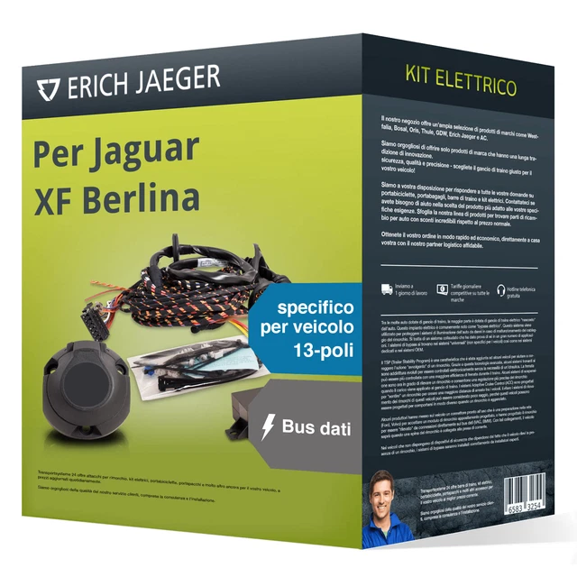 Kit elettrico specifico 13 poli adatto per JAGUAR XF Berlina 15- Jaeger Nuovo