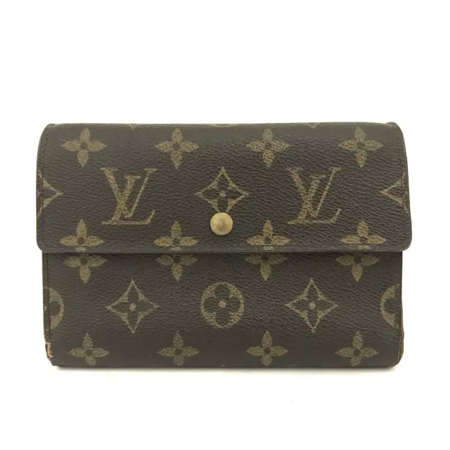 Louis Vuitton Monogram Porte Tresor Etui Papiers Trifold Wallet/4X1134