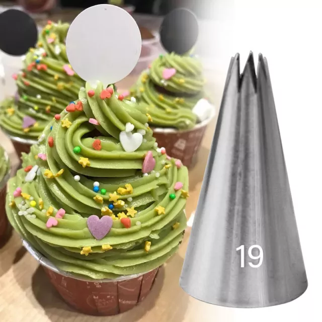 19# Small Piping Nozzle Cupcake Pastry Nozzles Cake Decorating Tips Baking To'FE