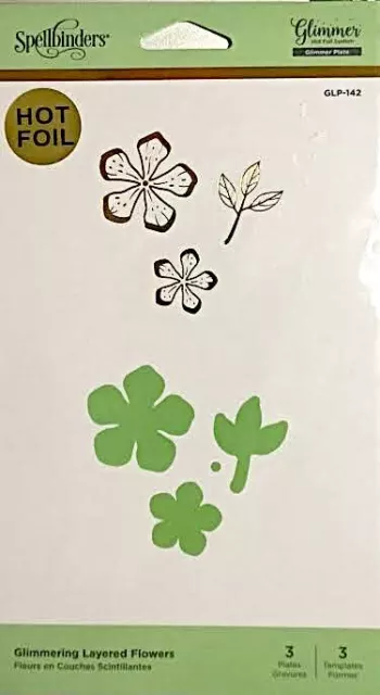 Sale Price Spellbinder Cut Emboss & Stencil Dies ~Layered Flowers ~ 1/2 Price