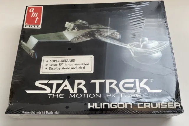 Klingon Cruiser Star Trek The Motion Picture Amt Ertl Box Not Perfect.