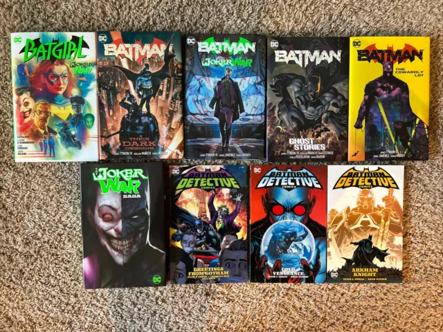 Batman Graphic Novel Lot HC TPB Vol 1 2 3 4 Detective Comics joker war Batgirl
