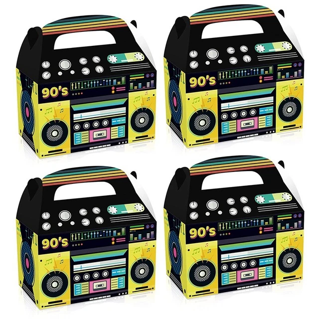 Decorazione festa anni '90, novità, confezione regalo boom, decorazione vintage, H6J3