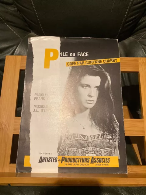 Corynne Charby A Pile ou Face partition chant piano accords éditions APA 1987