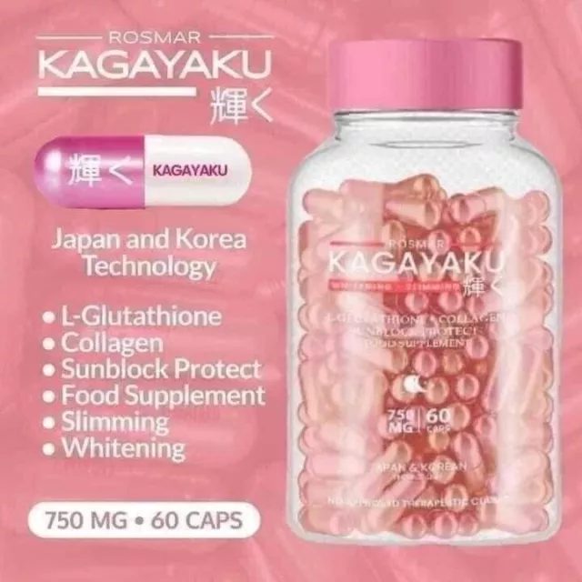 Rosmar Kagayaku Glutathione 60 Capsules Original