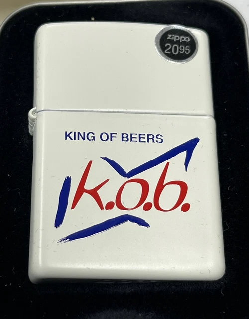 Zippo 1999 Budweiser King Of Beers White Matte Lighter Sealed In Box F45
