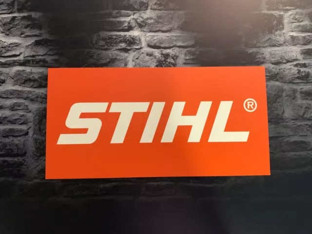 Enseigne Plaque Logo Décoration Garage STIHL (60cm x 30 cm)