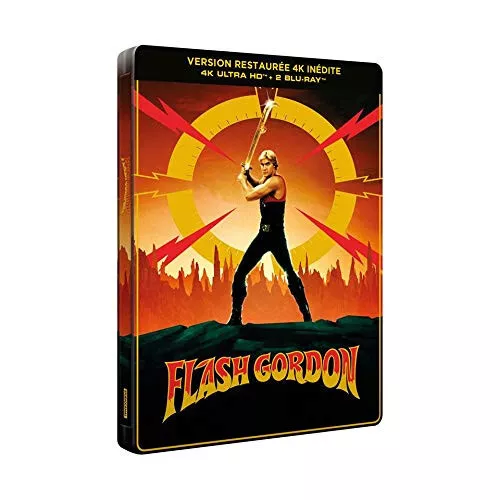 Flash Gordon 4K Blu-Ray Bonus Édition SteelBook Collector 40ème Anniversaire