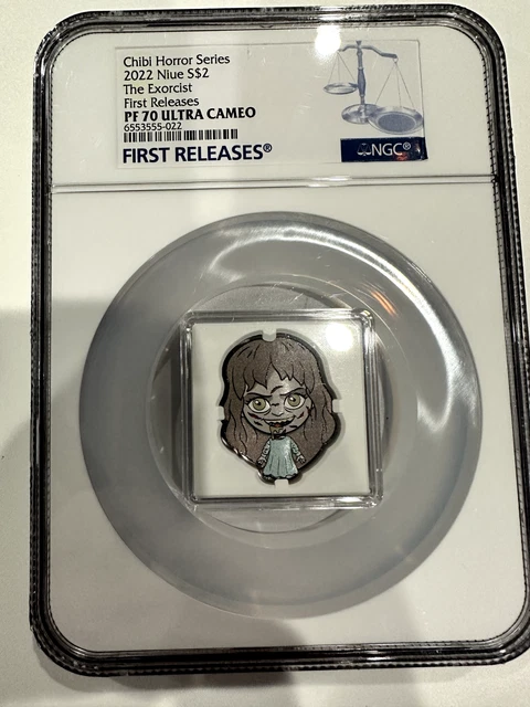 2022 Chibi Coin - Horror Series: The Exorcist - Ngc Pf70 First Releases