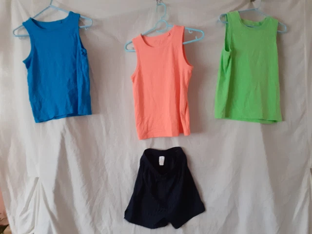 Bundle of 3 x Boys Sleeveless Tops & 1 x Shorts. Age 8 Years. Next/TU.