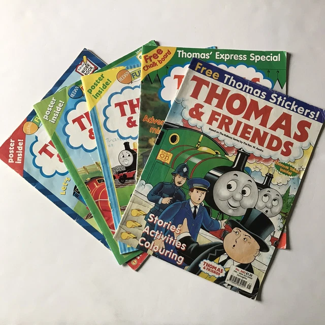 THOMAS THE TANK Engine and Friends Magazines Vintage 20002002 Lot of 5