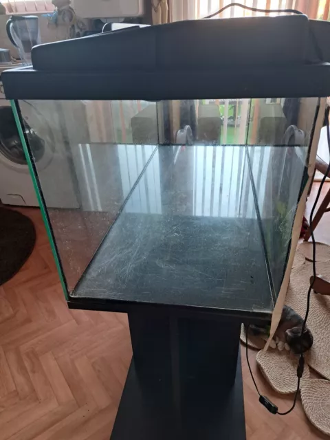 fish tank with stand used
