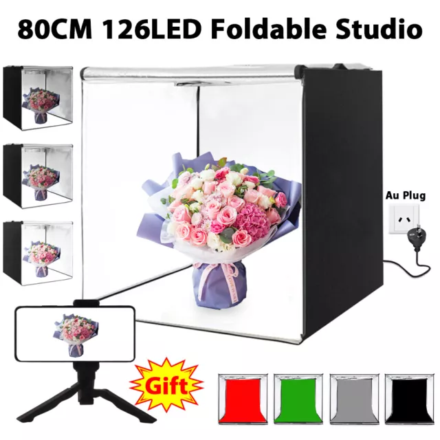 80/60/40CM PULUZ Portable Photo Studio LED Light Tent Large Cube Box Photography 2