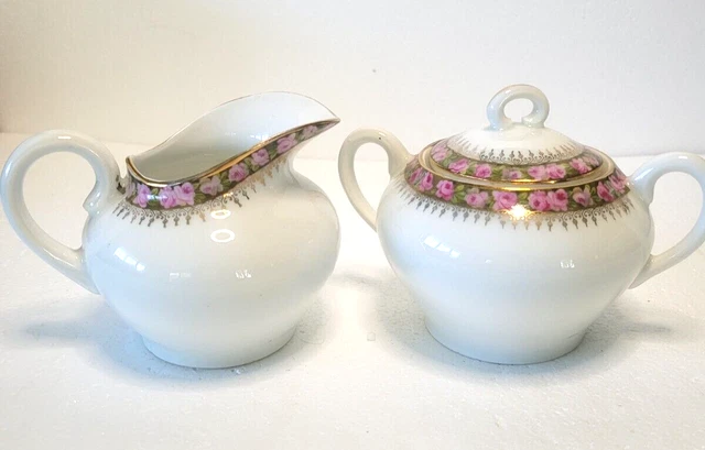 Vintage C.T. ALT WASSER SILESIA CREAM AND SUGAR BOTH MARKED