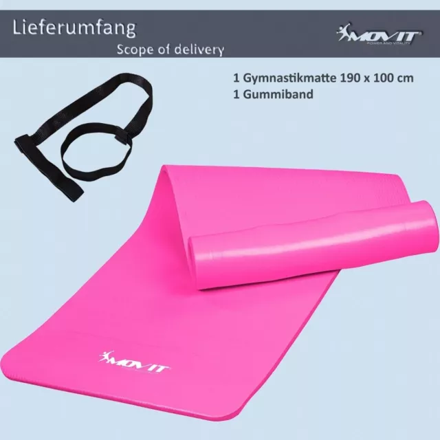 Movit® Tapis de Yoga d'Exercice Antidérapant Pilates Fitness Gym à Maison 3