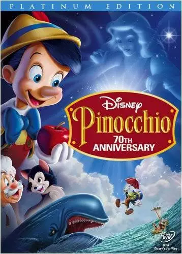 Pinocchio (Two-Disc 70th Anniversary Platinum Edition) - DVD - VERY GOOD