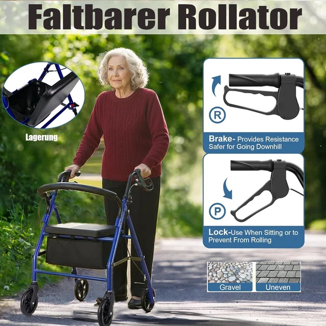 Homcom Rollator Mit Stuhl Faltbar Gewagen In 6845 Hohenems Für € 125,00