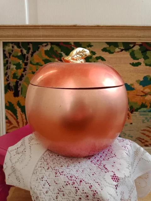 BAC SEAU A Glaçons En Metal Vintage Forme Pomme Stylisee 70'S EUR 75,00