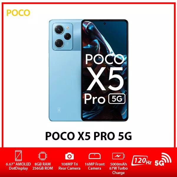 POCO M6 Pro 5G (BLACK 128 GB 6GB RAM) 6.79 inch 50MP Dual Sim Global  Version