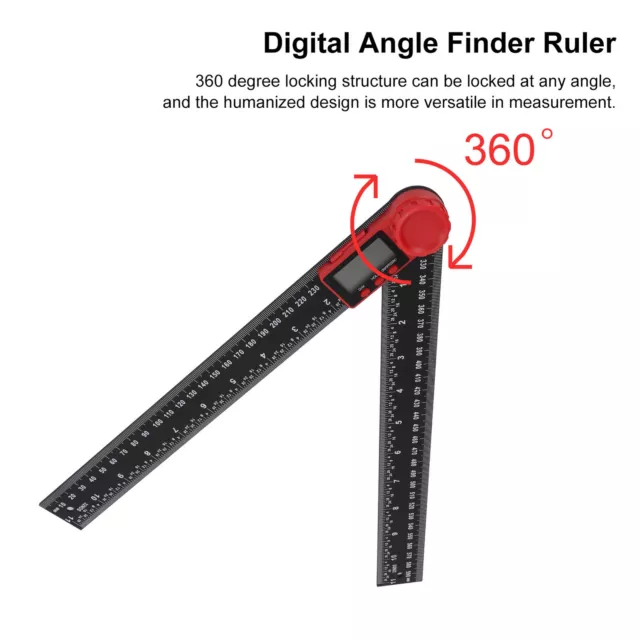 (300mm)Détecteur 'angle Numérique Règle 'angle 'affichage Numérique