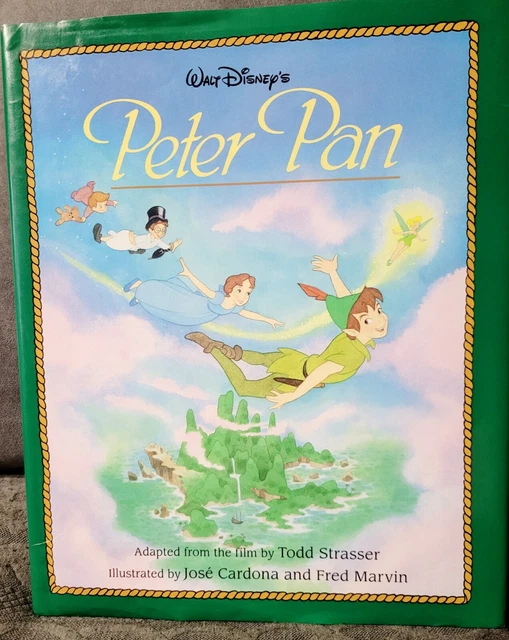 PETER PAN CHILDREN'S Book Walt Disney's 1994 The Disney Store Bedtime
