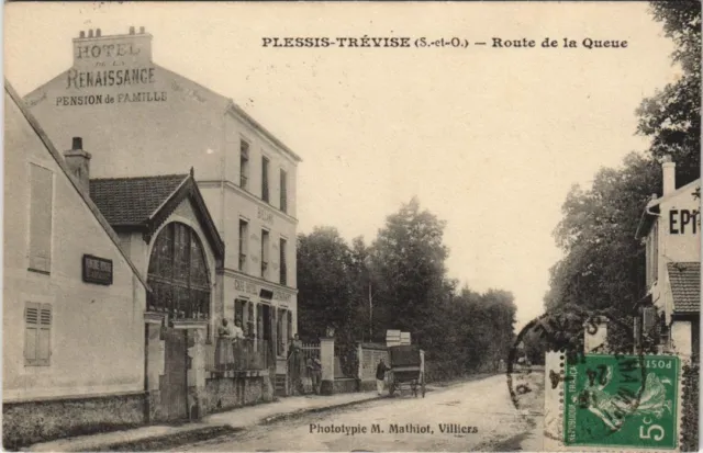 CPA PLESSIS-TRÉVISE - Route de la Queue (44526)