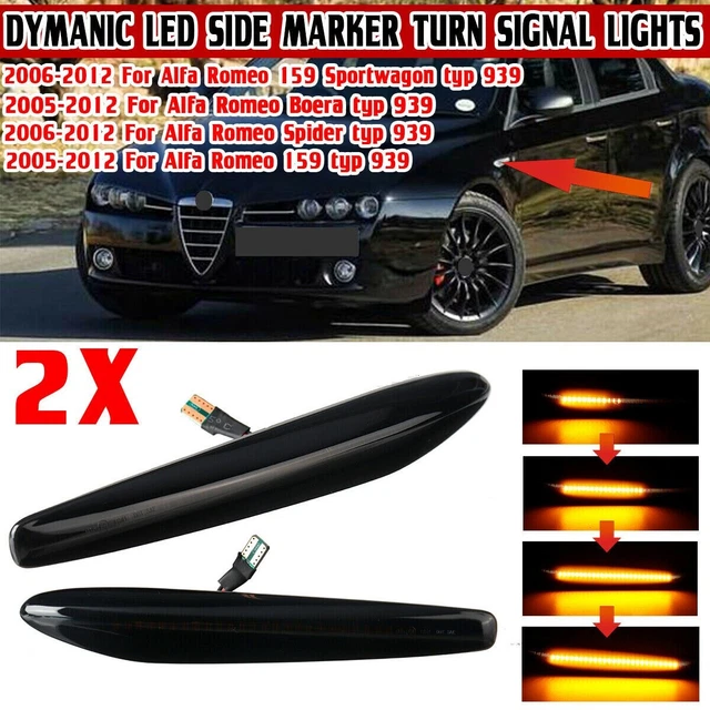 Indicatore Direzione LED Sequenziale Per Alfa Romeo 159, Brera E Spider - Nero - Foto 11