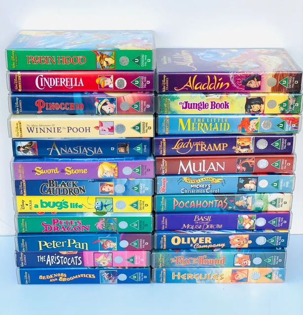 VINTAGE DISNEY VHS Video Tapes Choose Any 3 for £10 Pick & Mix EUR 6,83