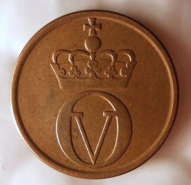 1965 NORWAY ORE - SQUIRREL COIN - High Grade - FREE SHIPPING - Norway Bin #5 2