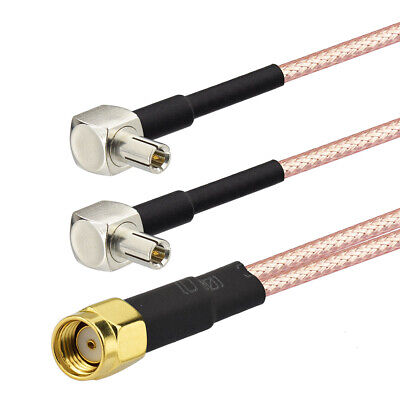 Antenna Splitter Adapter Cable 2 TS9-RP SMA For Netgear NIGHTHAWK M1 MR1100 WiFi