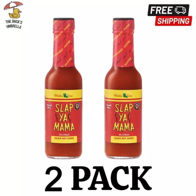 Slap Ya Mama Cajun Pepper Sauce  All Natural & Kosher - 5 oz - 2 Pack