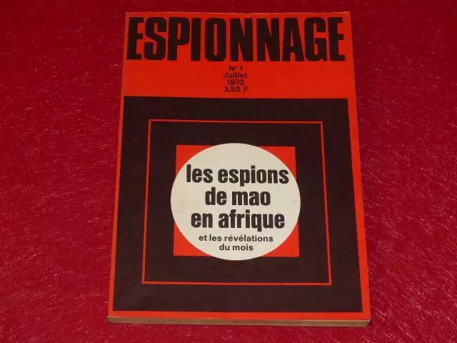 [BIBLIOT. H.& P.-J. OSWALD] Revue ESPIONNAGE # 1 JUILLET 1970 OPTA BERGIER Rare