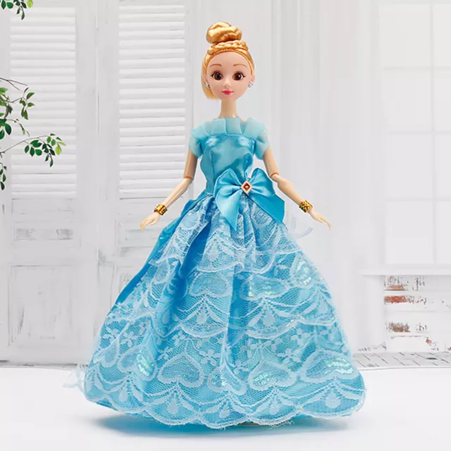 6pcs Doll Banquet Dress Handmade Lace Dolls Costume Kids Toy DIY Fun for Girls