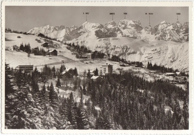 Vaneze Di Bondone D'inverno Con Le Dolomiti Di Brenta - Comune Di Trento 1961