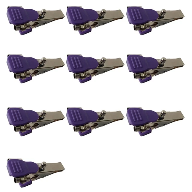 4X(10 de Pinza de Cocodrilo ECG / EKG Reutilizables para Animales, 7)