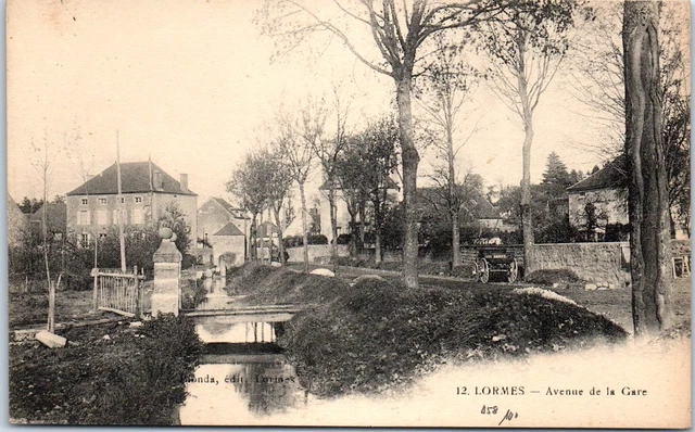 58 LORMES - l'avenue de la gare