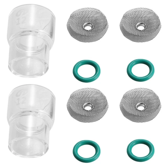 2 x kit Wig-SchweißBecher per lenti a gas Wig-9 e -17 1,6 mm e D4G8