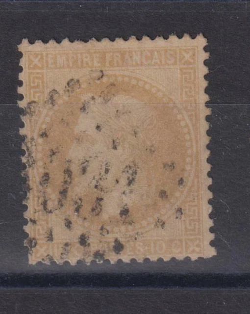 Timbre France Napoléon III N°28A - Bistre Oblitéré 1867 (Avant 1900)