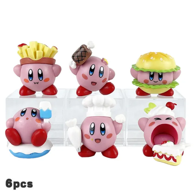 6Pcs Kirby Super Star Action Figure Doll Collect Model Toys Cake Topper Gifts AU