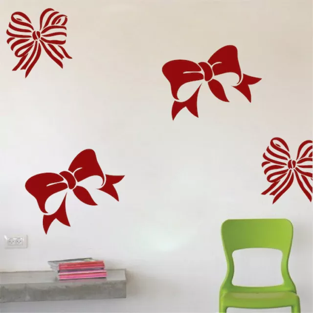 Christmas Bows Wall Decals Christmas Window Stickers Christmas Decorations, h40