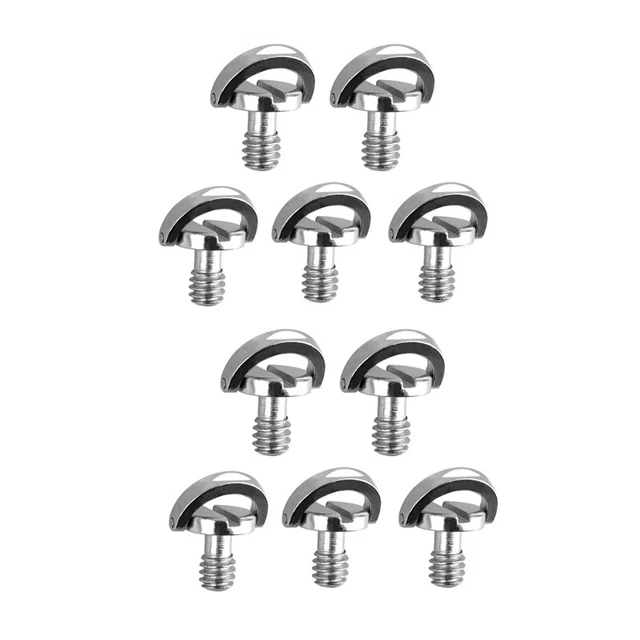 10 Pack 1/4Inch  Release Plate Mounting Screw D- D Shaft QR Screw Adapter5992