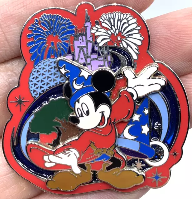 Fantasia Mickey Mouse Sorcerer Fireworks Disney Pin 2009