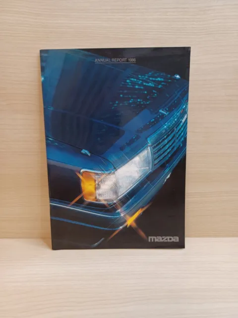 Mazda Annual Sales Report 1986 Vintage Toyo Kogyo Brochure Catalog